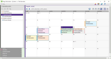 Naptárnézet a feladatkezelésben