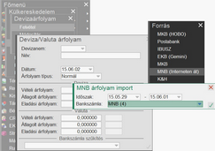 MNB árfolyam letöltés Interenet át