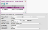 Kísérő dokumentumok paraméterezése