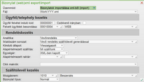 XML Import beállítása