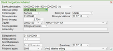 Előleg befizetése bankban