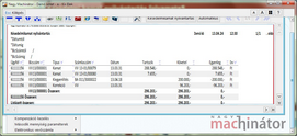 Kamatnyilvántartás lista nyomtatási képe