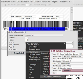 GS1 databar összeállítása
