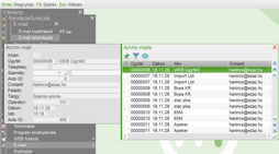 Archív e-mailek lekérdezése
