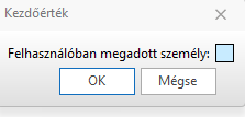 - Személy kezdőérték beállítása -