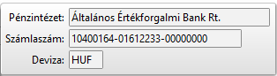 - Bankszámla keresés további adatok -